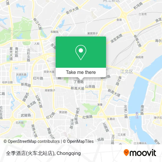 全季酒店(火车北站店) map