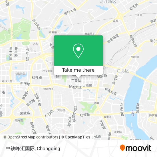 中铁峰汇国际 map