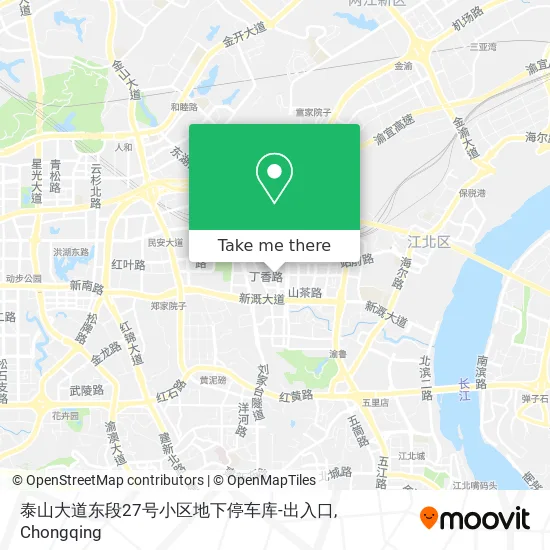 泰山大道东段27号小区地下停车库-出入口 map