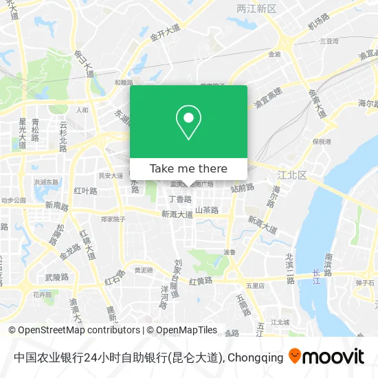 中国农业银行24小时自助银行(昆仑大道) map