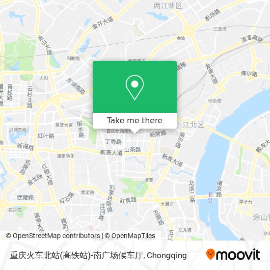 重庆火车北站(高铁站)-南广场候车厅 map