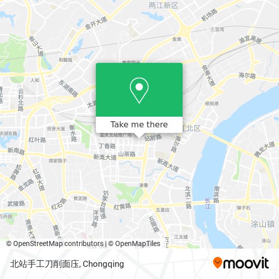 北站手工刀削面庒 map