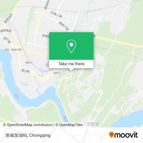 港城加油站 map