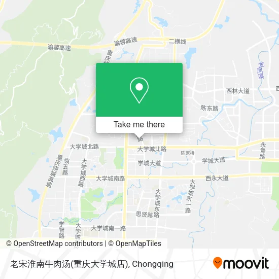 老宋淮南牛肉汤(重庆大学城店) map