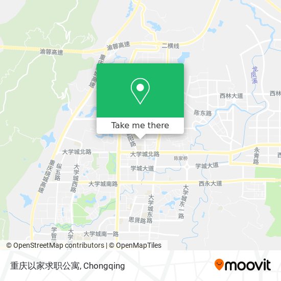 重庆以家求职公寓 map