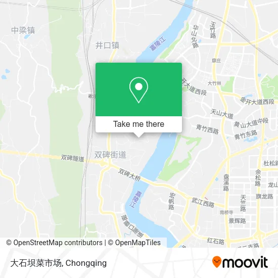 大石坝菜市场 map