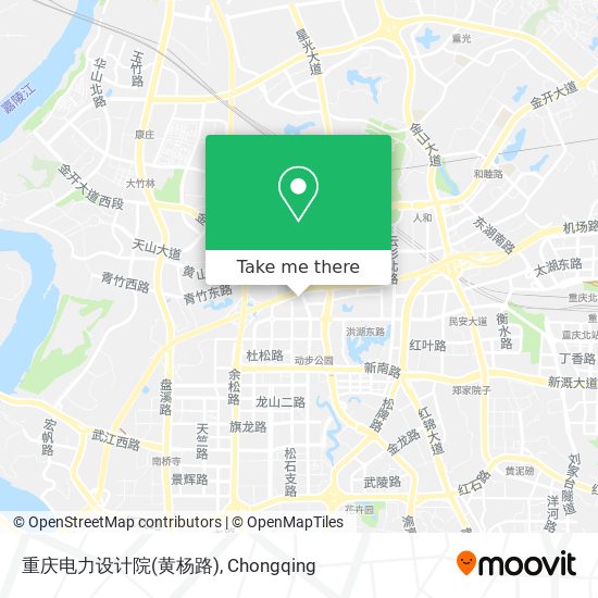 重庆电力设计院(黄杨路) map