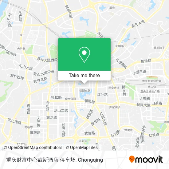 重庆财富中心戴斯酒店-停车场 map