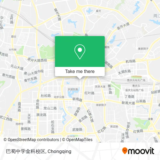 巴蜀中学金科校区 map