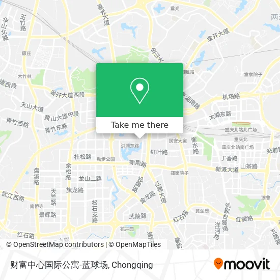 财富中心国际公寓-蓝球场 map