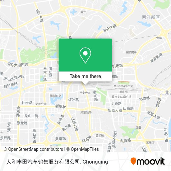 人和丰田汽车销售服务有限公司 map