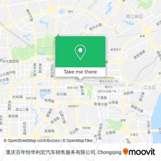 重庆百年恒华利宏汽车销售服务有限公司 map