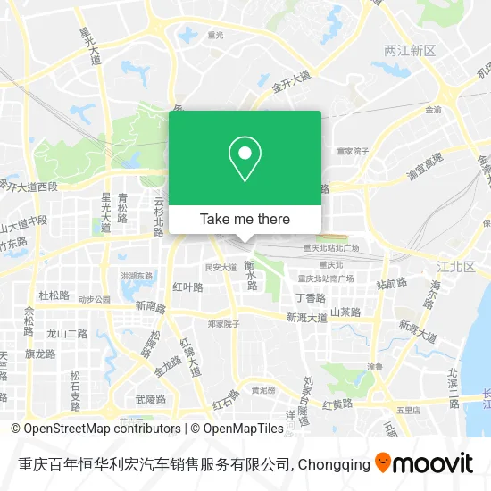 重庆百年恒华利宏汽车销售服务有限公司 map
