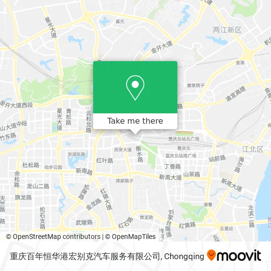 重庆百年恒华港宏别克汽车服务有限公司 map
