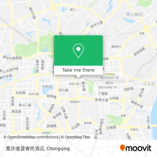 重庆傲霆睿尚酒店 map