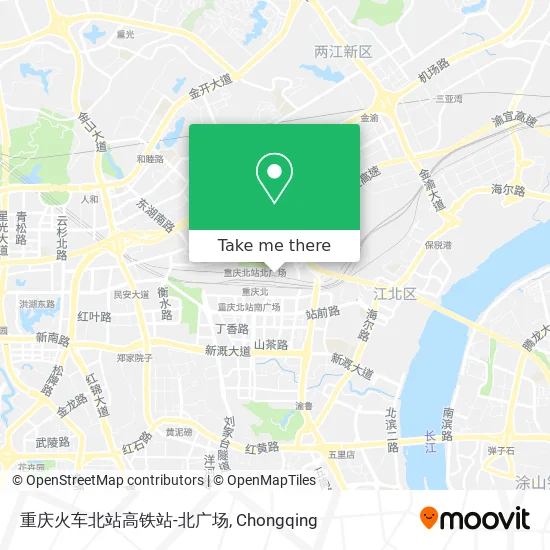 重庆火车北站高铁站-北广场 map