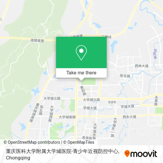 重庆医科大学附属大学城医院-青少年近视防控中心 map
