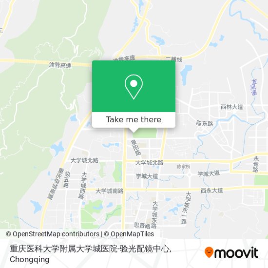 重庆医科大学附属大学城医院-验光配镜中心 map