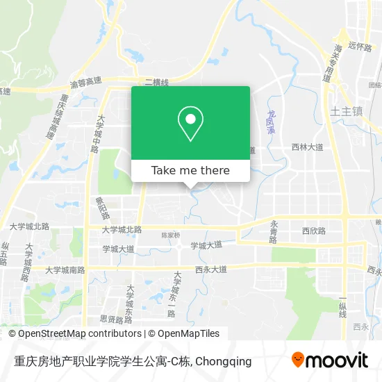重庆房地产职业学院学生公寓-C栋 map