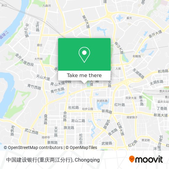 中国建设银行(重庆两江分行) map