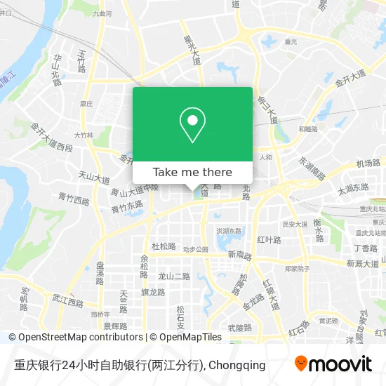 重庆银行24小时自助银行(两江分行) map