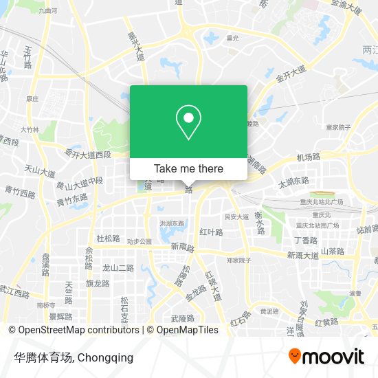 华腾体育场 map