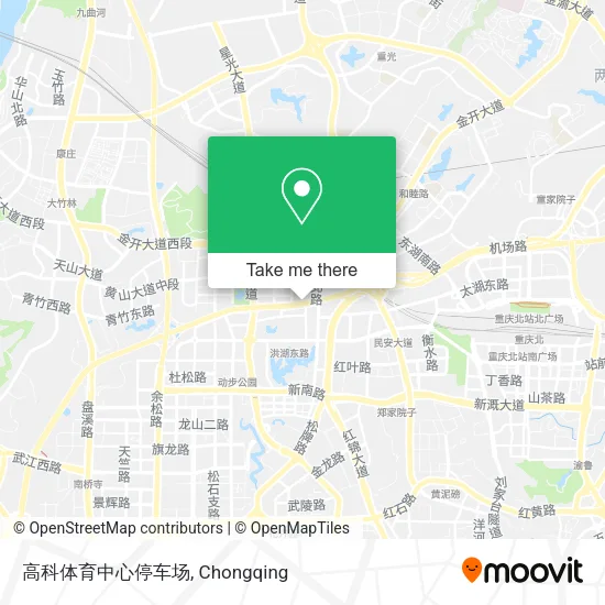 高科体育中心停车场 map