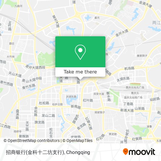 招商银行(金科十二坊支行) map
