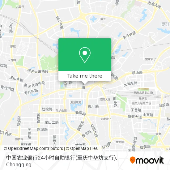 中国农业银行24小时自助银行(重庆中华坊支行) map