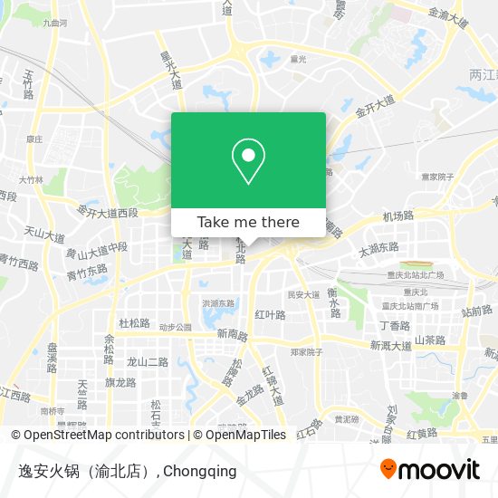 逸安火锅（渝北店） map