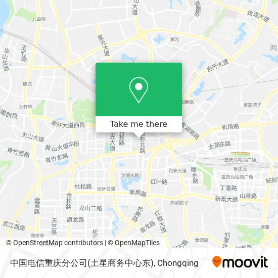 中国电信重庆分公司(土星商务中心东) map