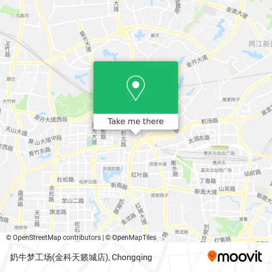 奶牛梦工场(金科天籁城店) map