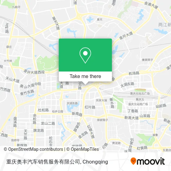 重庆奥丰汽车销售服务有限公司 map