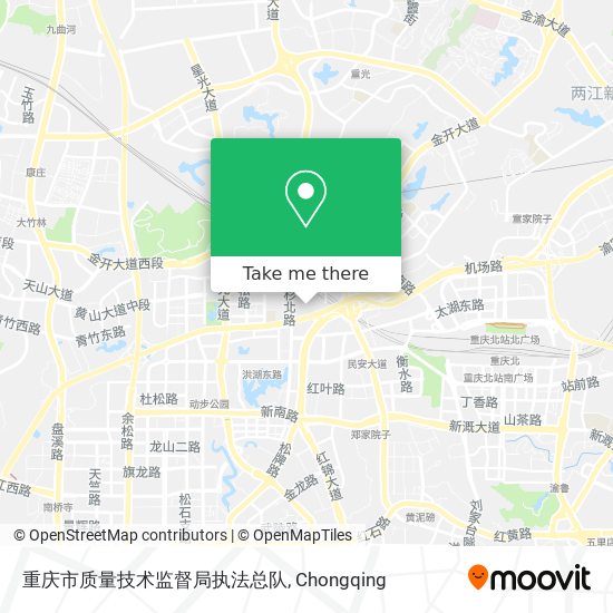 重庆市质量技术监督局执法总队 map