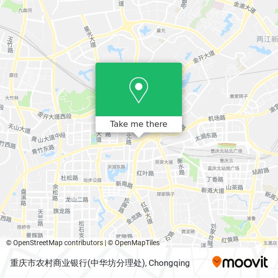 重庆市农村商业银行(中华坊分理处) map