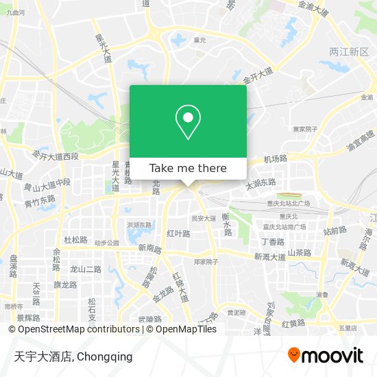 天宇大酒店 map