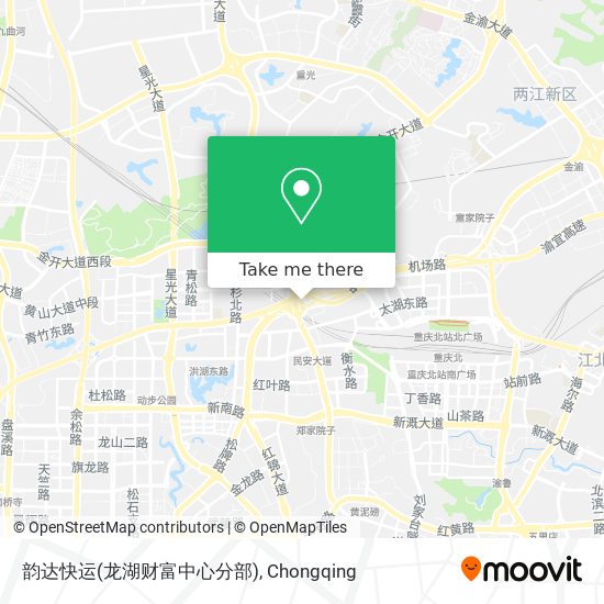 韵达快运(龙湖财富中心分部) map