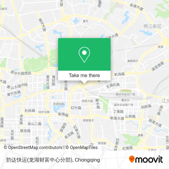 韵达快运(龙湖财富中心分部) map