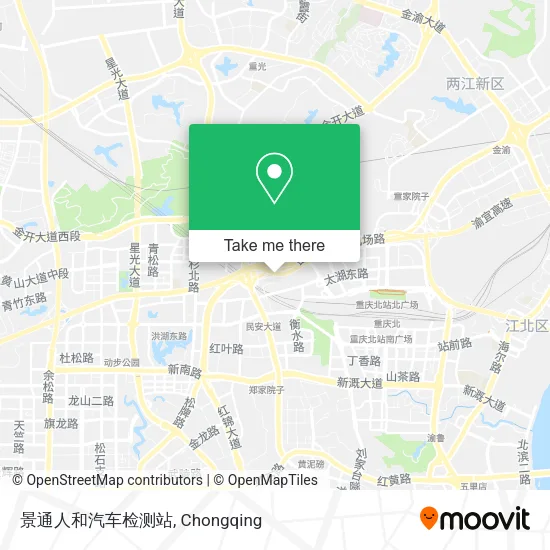 景通人和汽车检测站 map