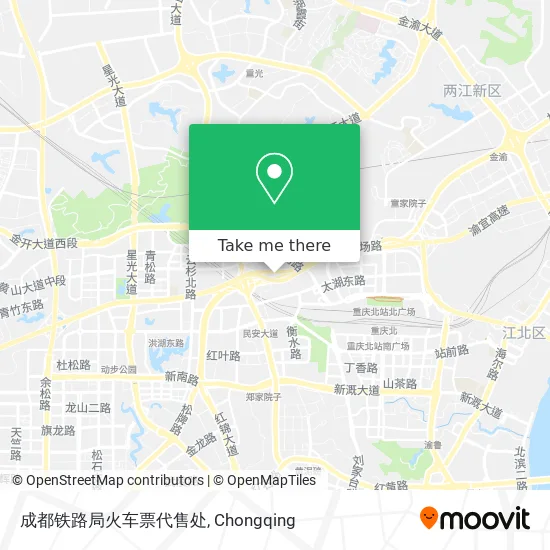 成都铁路局火车票代售处 map