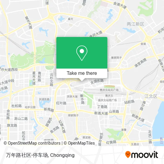 万年路社区-停车场 map