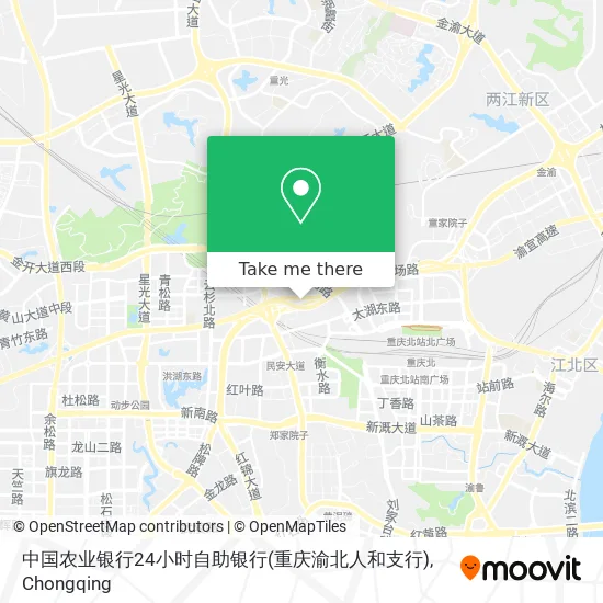 中国农业银行24小时自助银行(重庆渝北人和支行) map