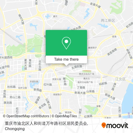重庆市渝北区人和街道万年路社区居民委员会 map