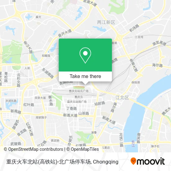 重庆火车北站(高铁站)-北广场停车场 map