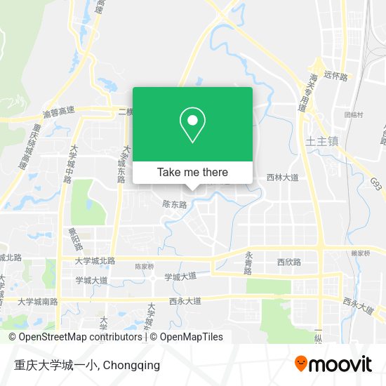 重庆大学城一小 map