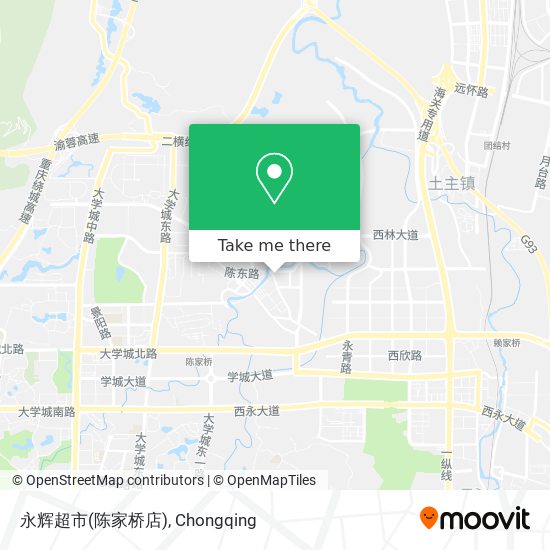 永辉超市(陈家桥店) map