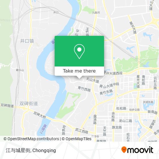 江与城星街 map