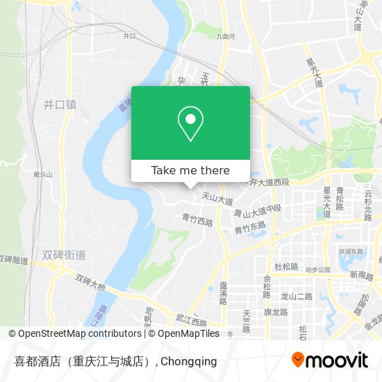 喜都酒店（重庆江与城店） map