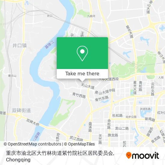 重庆市渝北区大竹林街道紫竹院社区居民委员会 map