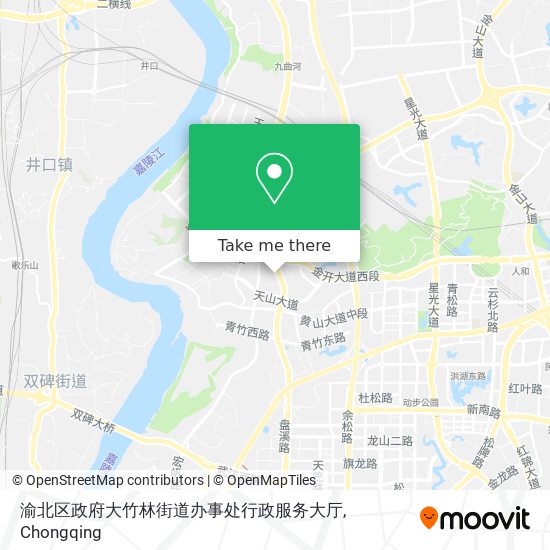 渝北区政府大竹林街道办事处行政服务大厅 map